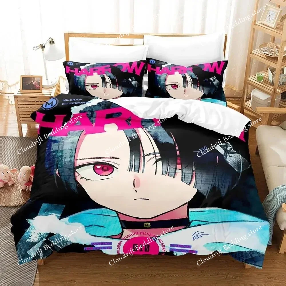

MILGRAM Single Double Queen King Size Bedding Set Boys Bedroom Duvet Cover Set 3D Printed Anime Bed Sheet Set
