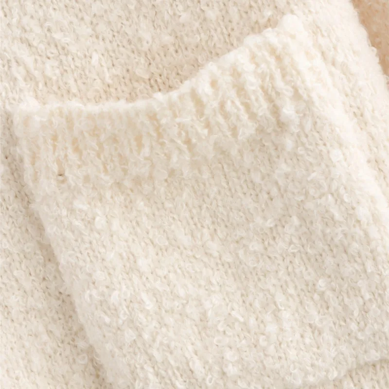 Set di gonne corte maglione lavorato a maglia morbido beige autunno inverno giacca con fiocco in rete dolce + gonna sottile con nappe abiti da donna di moda