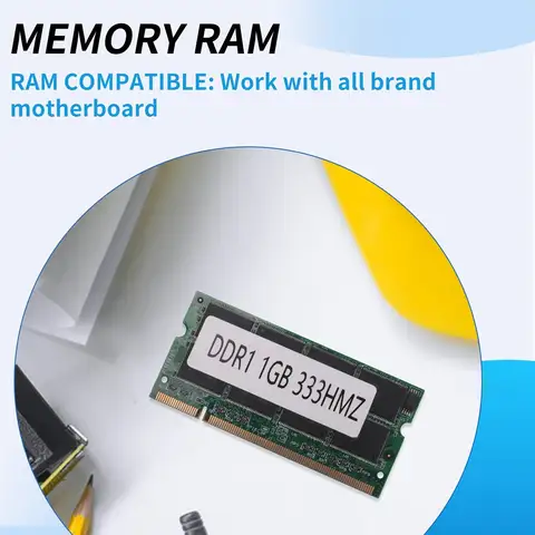 A43M 1GB DDR1 Laptop Memory Ram SO-DIMM 200PIN DDR333 PC 2700 333MHz for Notebook Sodimm Memoria