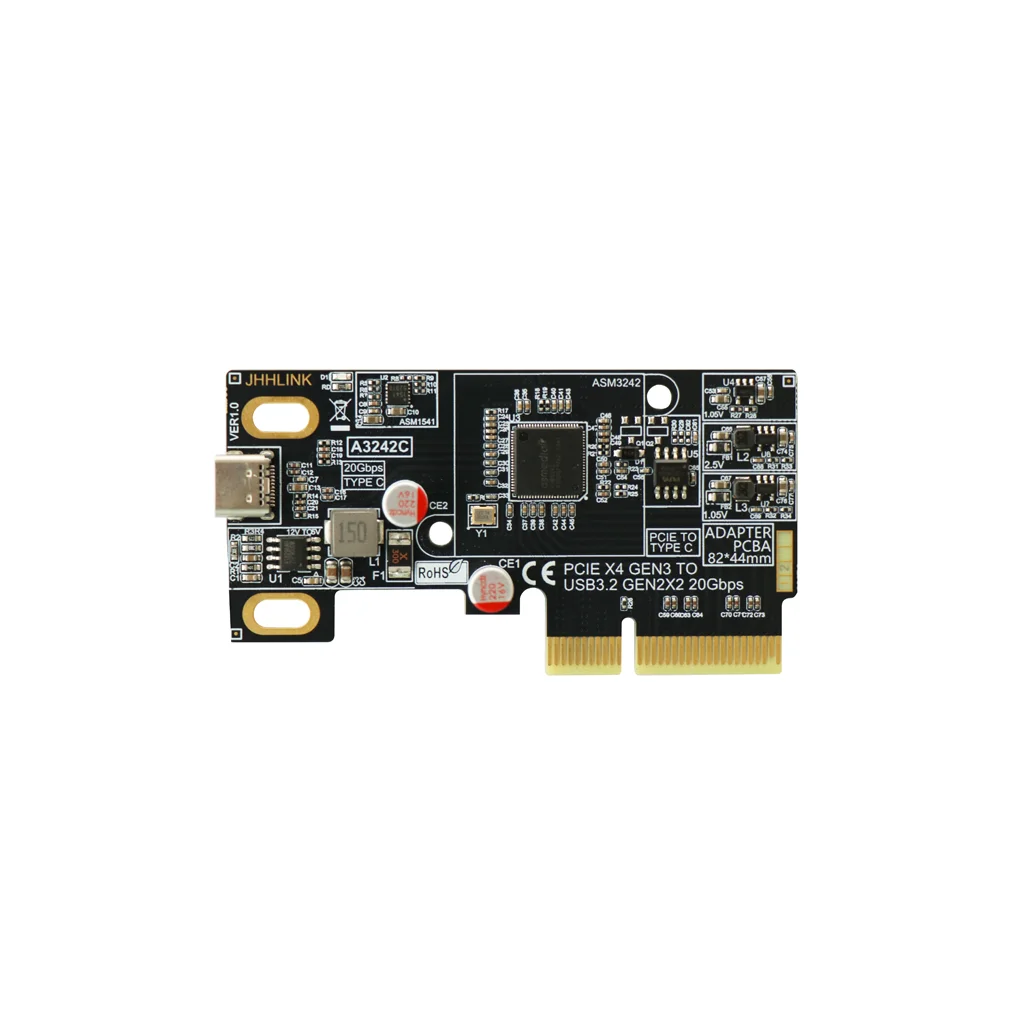 PCIe 3.0 X4 auf USB 3.2 Gen2x2 Typ-C-Erweiterungskarte, 20 Gbit/s-Adapter für externe NVMe-SSDs, kompatibel mit ATX- und SFF-Gehäusen. – Detail 19