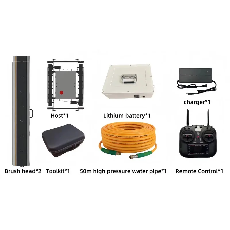 L1 Dual-Head Smart Solar Panel Cleaning Robot CE Certified High Power Dry Water Cleaning 13-Month Warranty Commercial