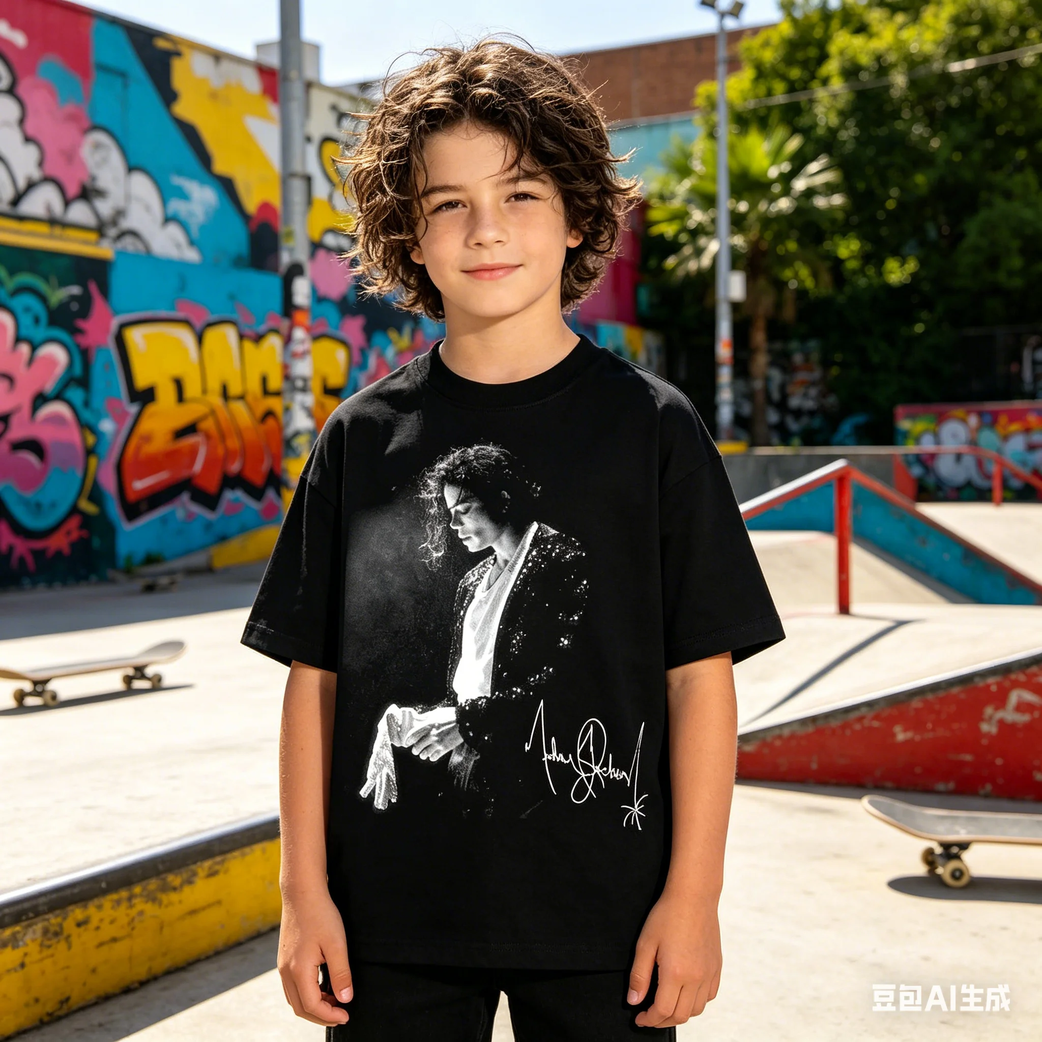 Michael Jackson Vintage kids T-shirt Men and Women Summer Cotton Y2K Clothing Casual Fashion Round Neck Short Sleeved Tee Fan