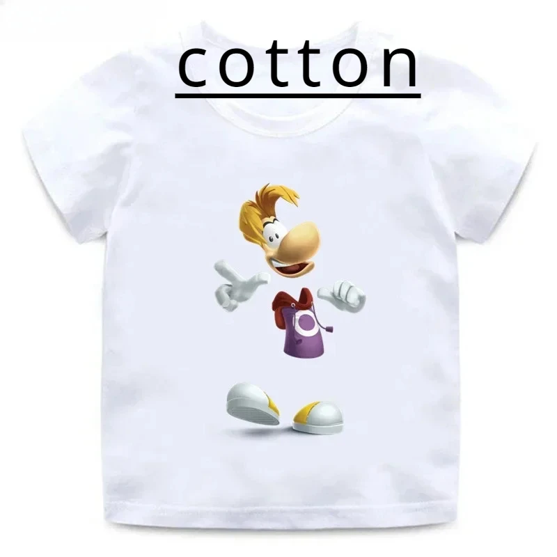 Summer Rayman Legends Adventures Game Graphic Kids Cotton T-Shirts Funny Girls Clothes Baby Tee Boys T Shirt Summer Children Top