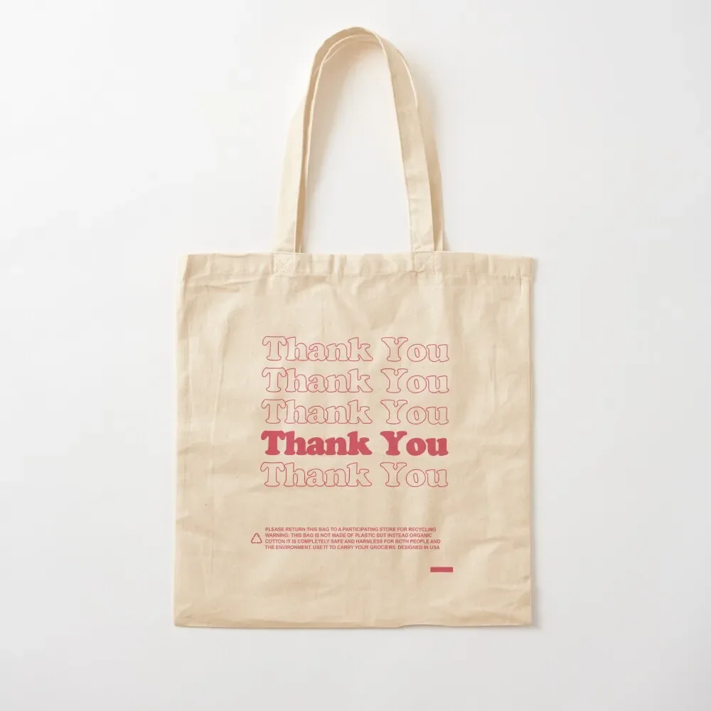 

Thank You! - Red Iconic Font Thank You Bag - (Bodega Style) Reproduction Tote Tote Bag Eco bag Gift
