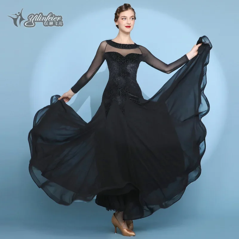 Robe de concours de danse de salon pour femmes, robes de valse de salon, robe de danse standard, 2021, nouveau, 2117