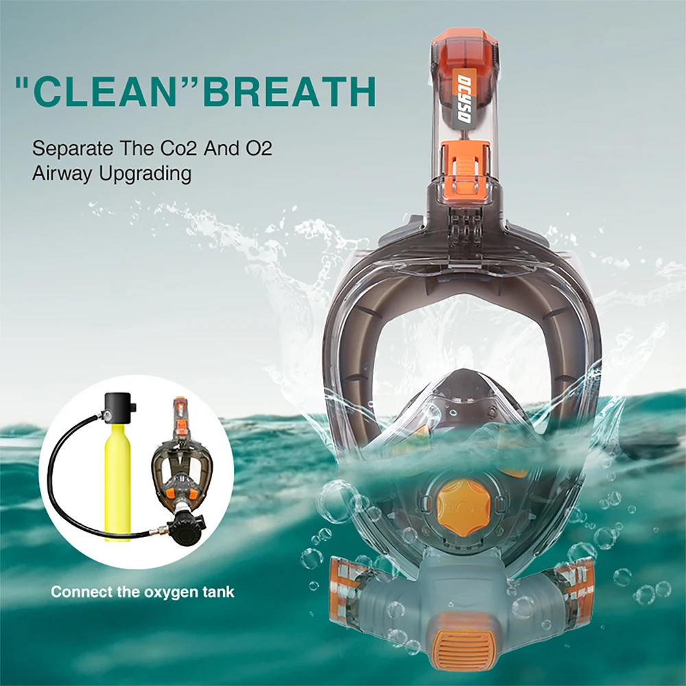 

Scuba Diving Mask Dry type Waterproof Anti fog Snorkeling Mask for Swimming Adult Diving Goggles