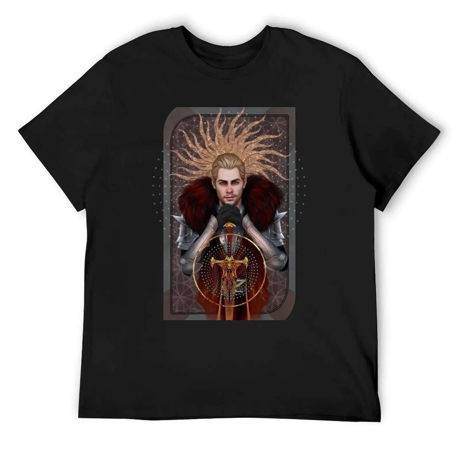 Commander Tarot T-Shirt quick drying anime custom shirt shirts graphic tee men