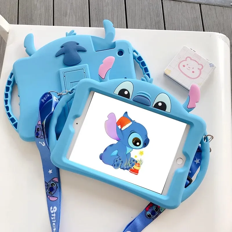 Disney Stitch Tablet Case Tablet Protective Ipad Pro Air 3 4 5 Mini 4 5 6 2022 10 Generation 10.2inch Stitch Christmas Gift Toys