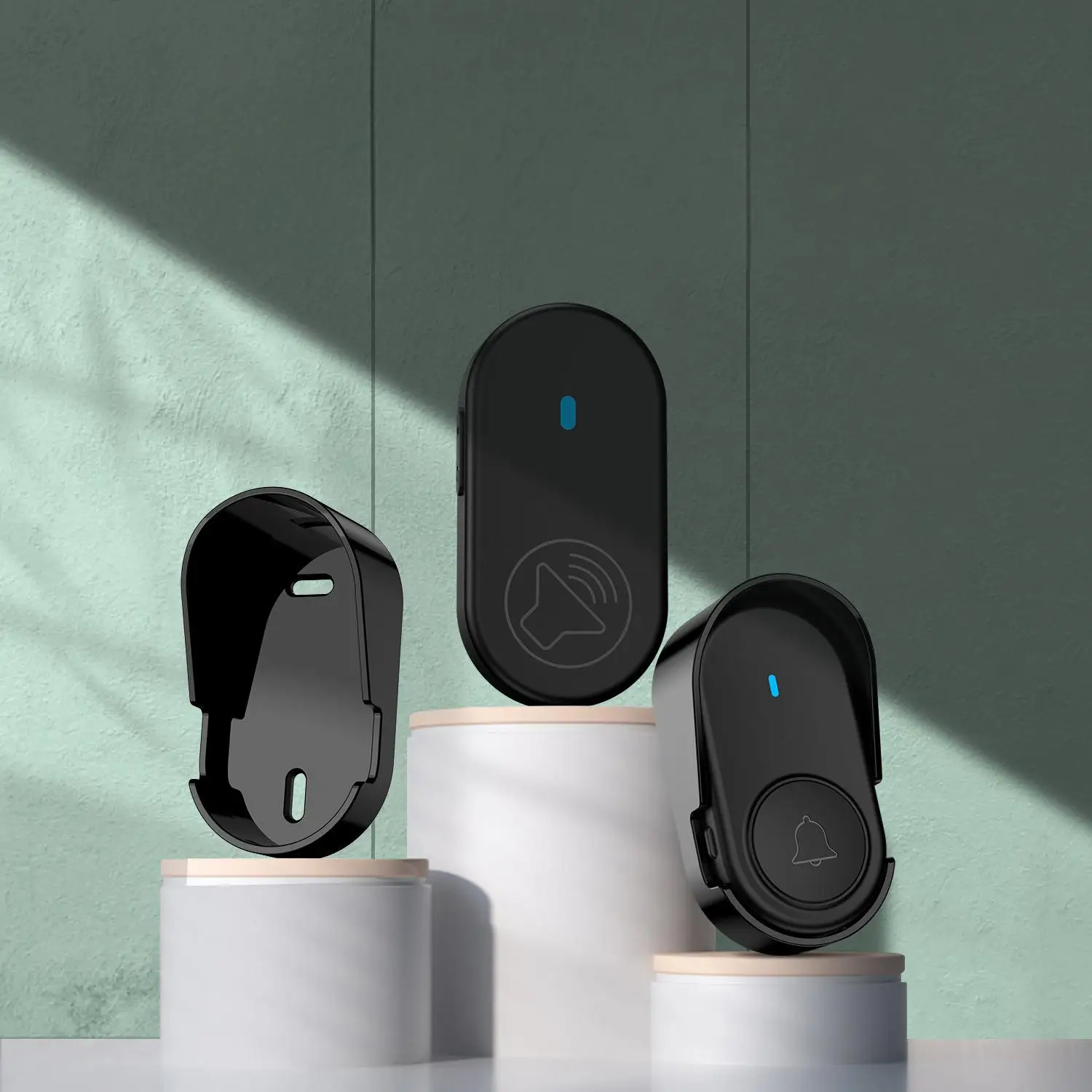 Smart Life Long-distance Wireless Self-generated Doorbell Welcome Device Alarm Elderly Caller 38 Songs Wireless Doorbell Home