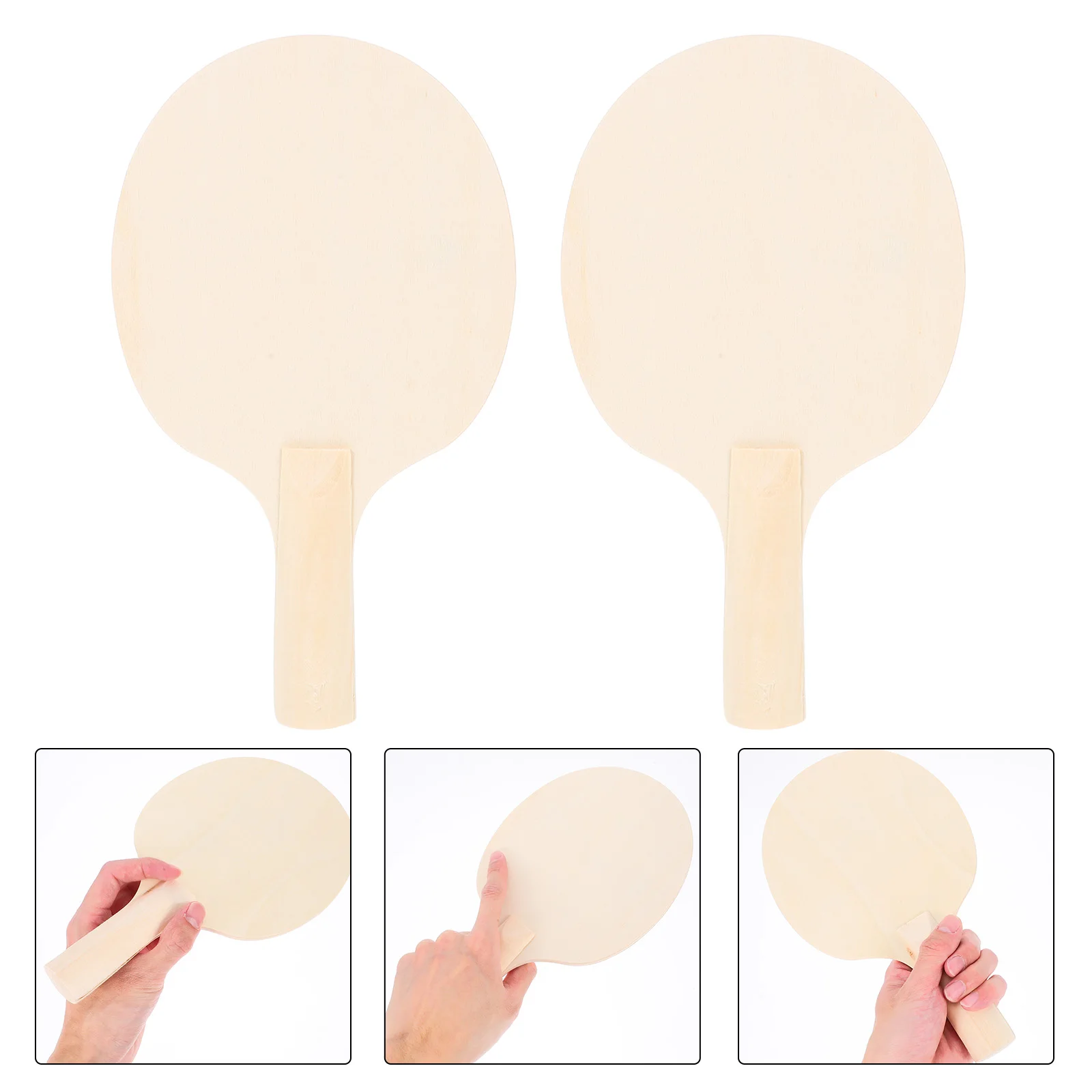 

4pcs Unfinished Wooden Table Tennis Paddle Blanks Diy Painting Craft Outdoor Indoor Use All Skill Levels Customize Unique