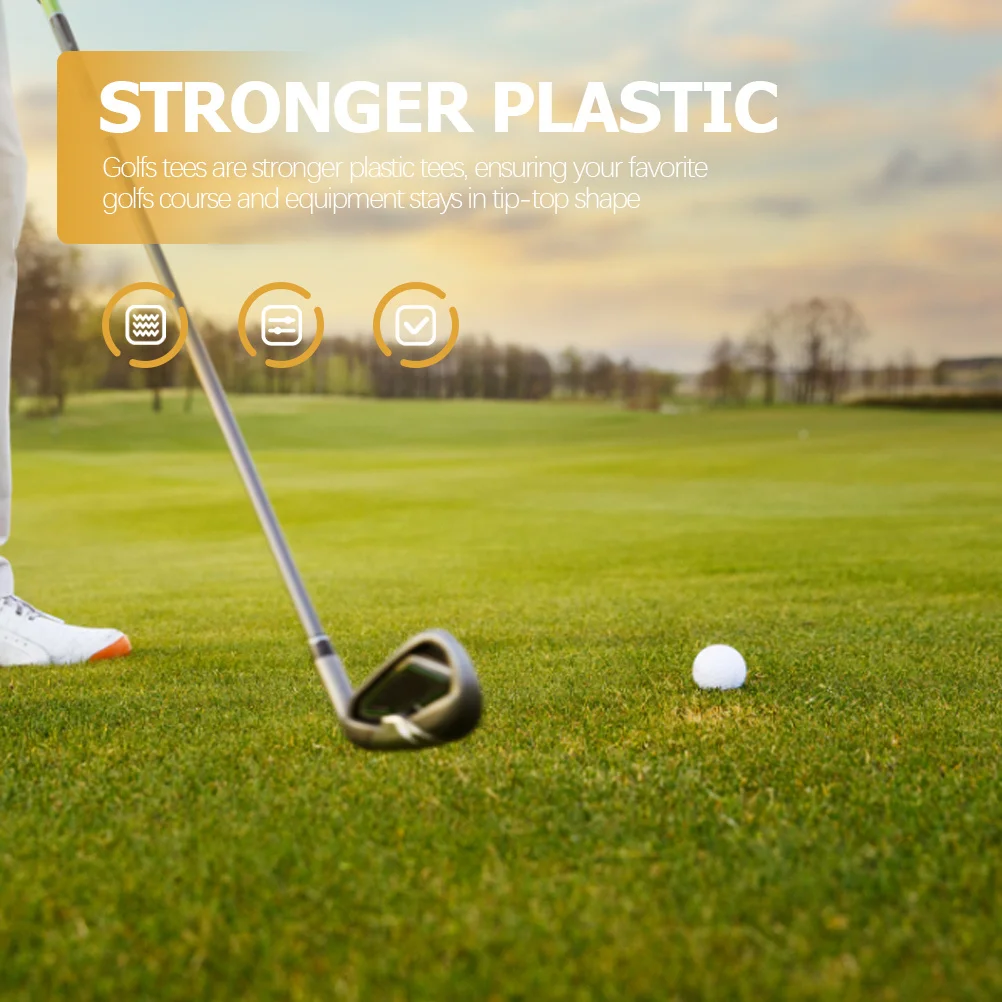 

50pcs Golf Tees Plastic Professional Training Aids For Outdoor Indoor Practice Golfing Supplies Holder Support Tool
