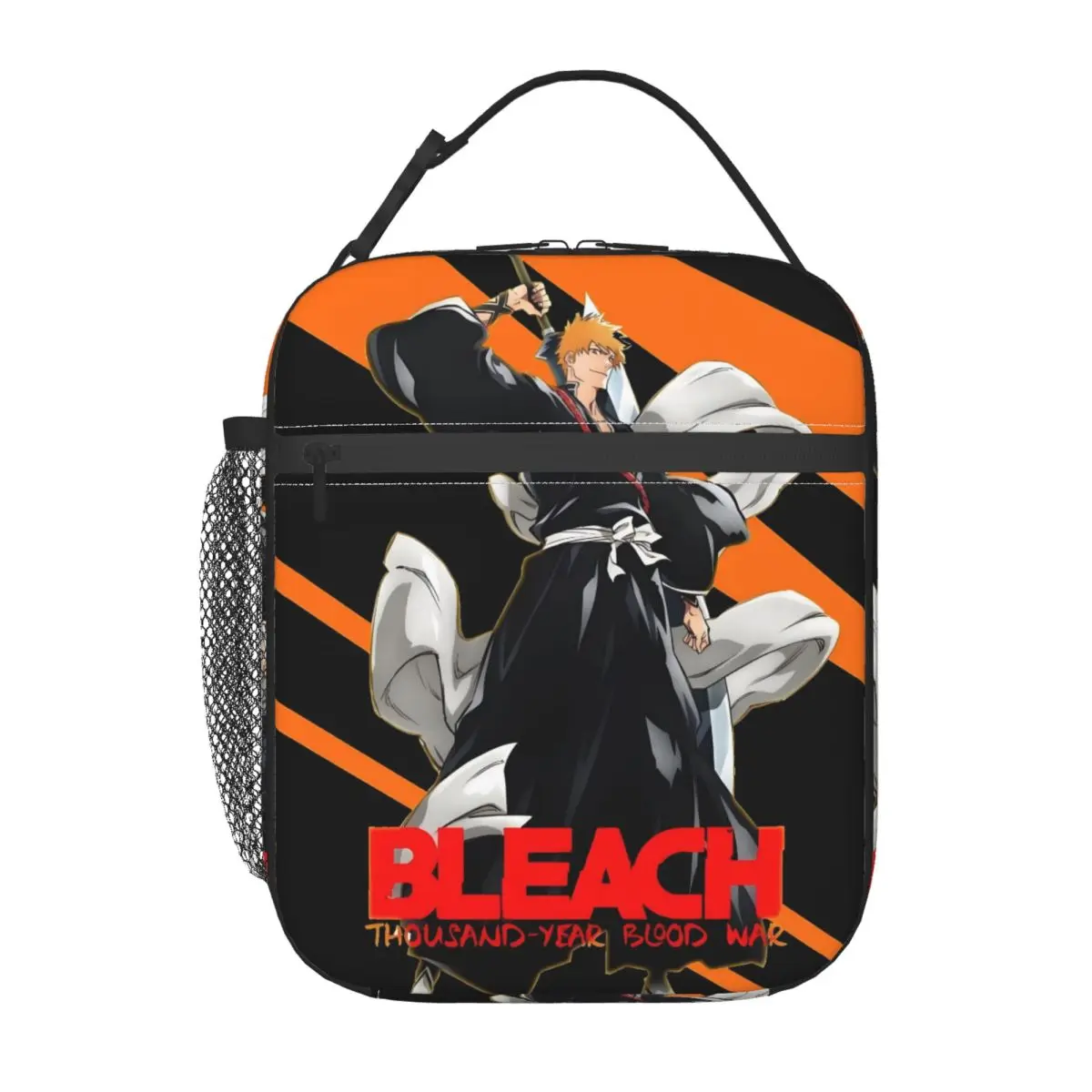 

Custom Bleach Anime Lunch Bag Cooler Warm Insulated Lunch Box for School Food Portable Tote Bags