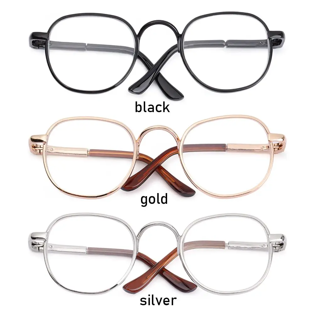 1PC Cute Mini Metal Doll Glasses Toy Round Eyeglasses American Grils Pet Toy Photo Props Glasses Fashion Small Doll Accessories