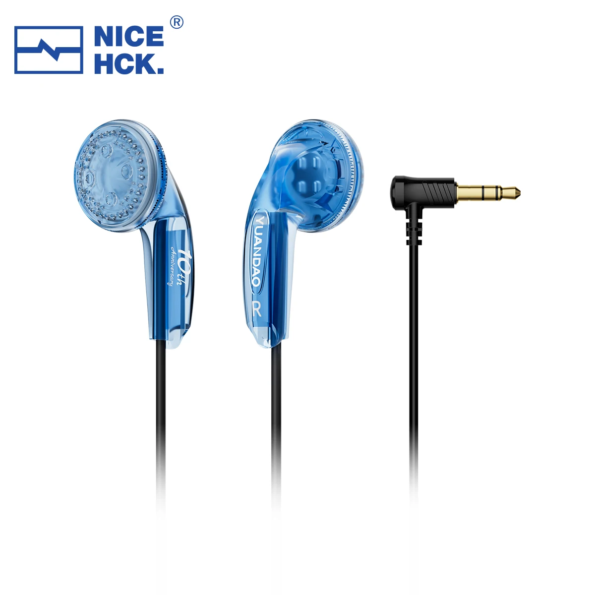 NICEHCK 10th Anniversary Edition Earbud 15.4mm DD PET Diaphragm N52 Magnet ABS+PC Shell 3.5mm/Type-C Optional with HD Mic IEM