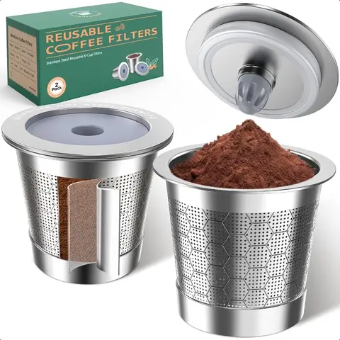 Tazze K riutilizzabili per cialde di caffè riutilizzabili Keurig 1.0Stainl Steel K Cup compatibili con Keurig 1.0Metal Keurig Caffè riutilizzabile Po