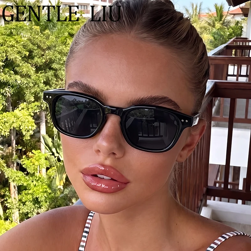

Photochromic Square Sunglasses Women 2026 Luxury Brand Designer Steampunk Round Rivet Sun Glasses Traveling Outdoor Shades UV400