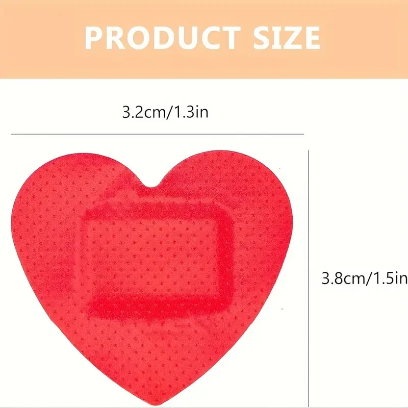 20pcs Heart-Shaped Self-Adhesive Wound Protector - Protects And Heals Wounds With Love