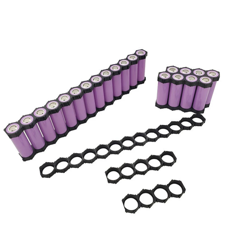 

10pcs 21700 Lithium Battery Packs Misalignment Fixed Bracket Assembly Holder DIY Cells Pack Splicable Modular Support Flat Head