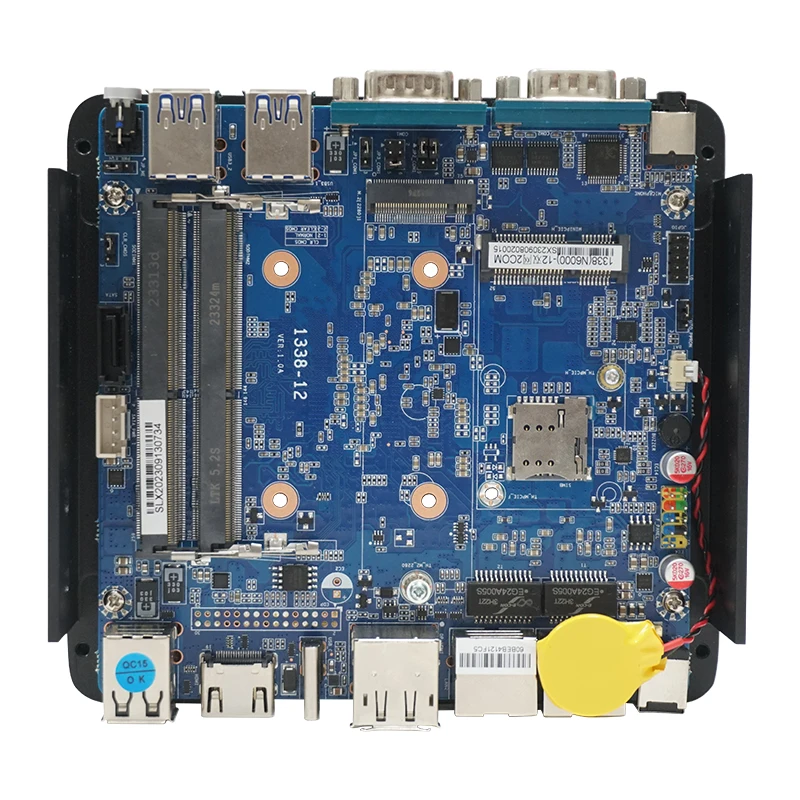 Fanless Mini PC Intel N100 2* LAN NVMe MiniPC Soft Router 2*HDMI DP AES-NI Windows11 Type-C Pokect industrial Computer2*COM