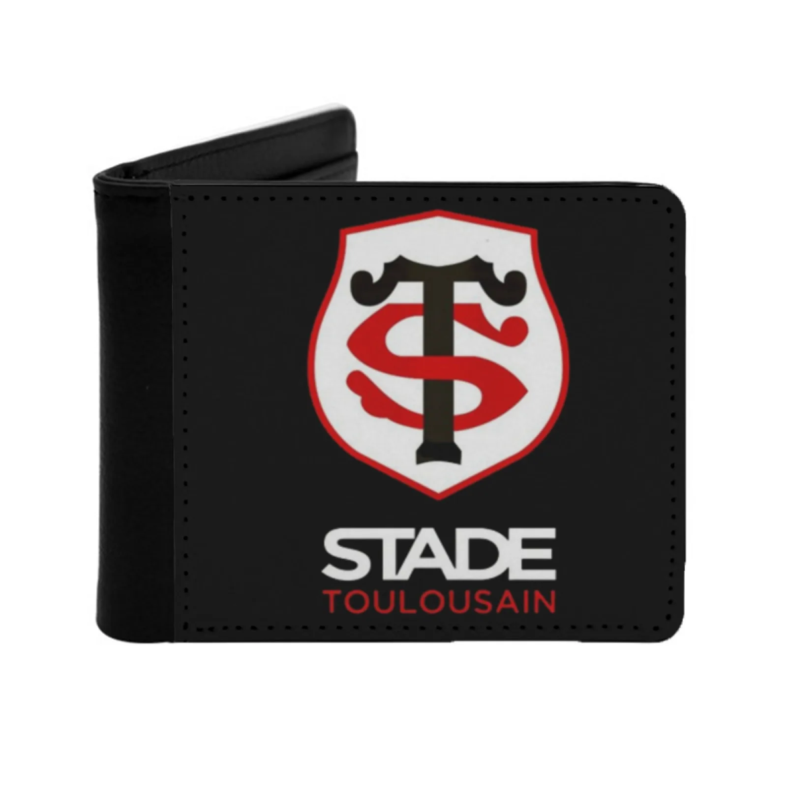 Toulouse Rugby Stadium Logo Short Men's Wallets Credit Card Holder Retro Wallet Male Pu Leather Wallet Rugby Toulouse Occitan