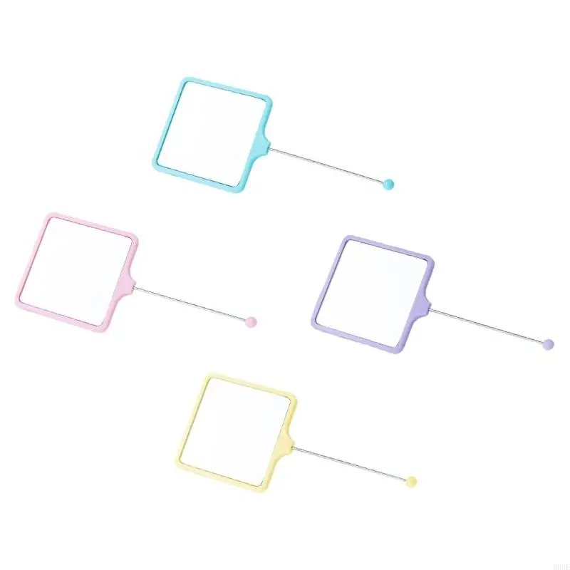 D0UE Miroir vanité portable Ergonomic Grip avec des briseurs résistants aux maquilleurs des touchons