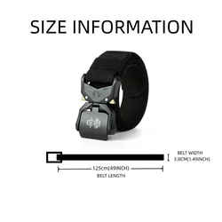 2026 New Tactical Belt Buckle Quick Release Elastic Belt Casual Tooling Training Belt Men's Trousers Belt