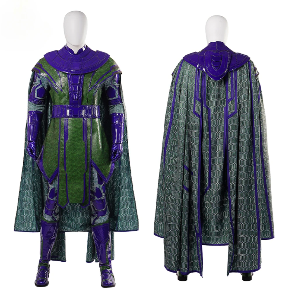 

Ant 3 Kang Cosplay Costume The Conqueror Kang Roleplay Outfits Leather Battle Suit with Cloak Boots Halloween Party Suit