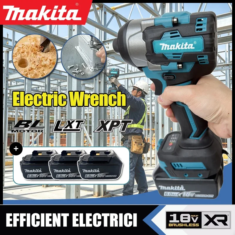 

Makita Brushless Electric Tool Wrench Torque Lithium Battery-Powered Tool Repair Tool for Automotive And Work