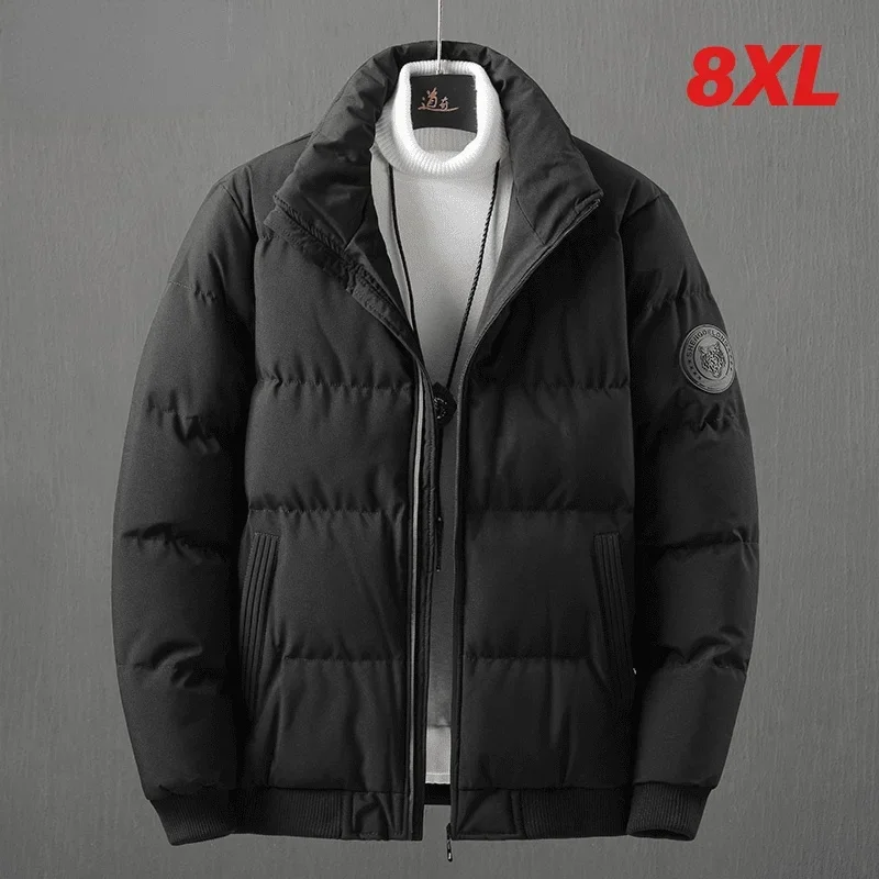 

Men Winter New Casual Warm Thick Waterproof Jacket Parkas Coat Mens New Autumn Outwear Windproof Parkas Puffer Jackets 8XL