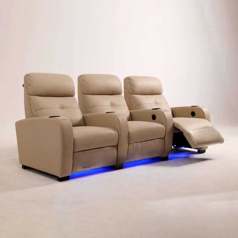 High-end custom home theater sofa, audio and video room, film and television hall, electric function space seat