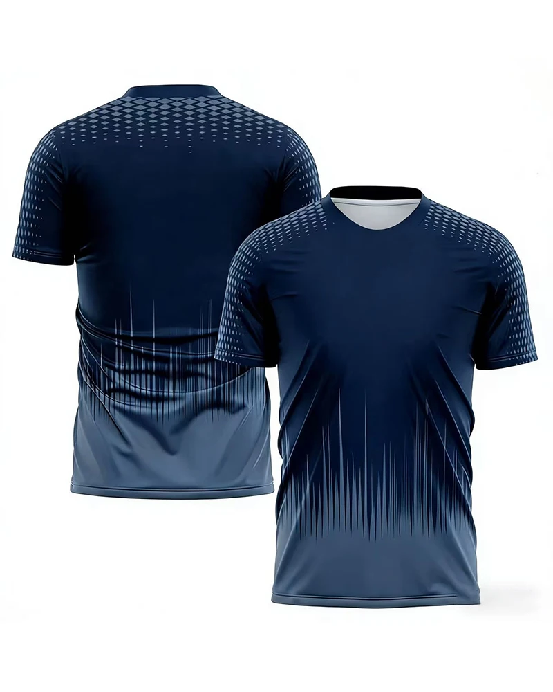 

Fashionable gradient Harajuku men's T-shirt for playing ball and training, summer quick drying sports T-shirt, O-neck short slee