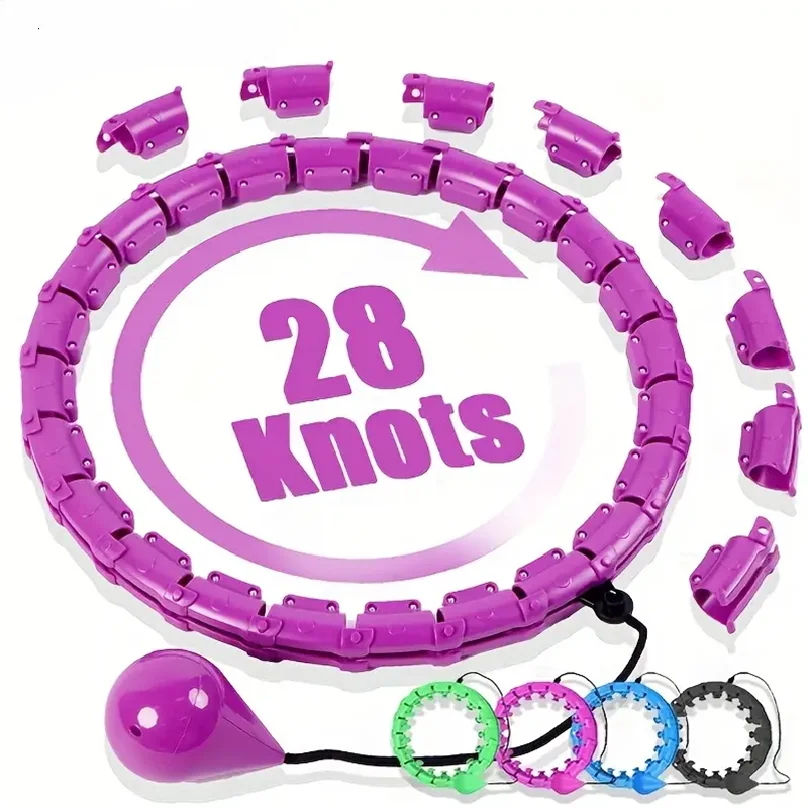 

Smart Sport Hoop Weighted Exercise Hoops for Adults Easy Detachable Design With Adjustable Weight,Fitness Gym Equipment for Home