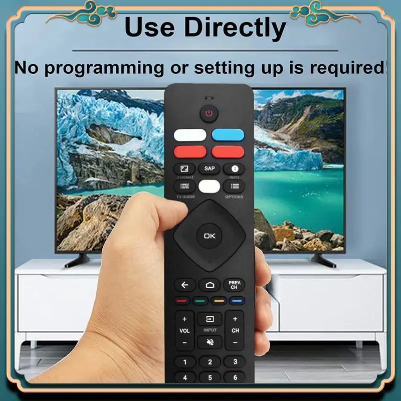 

(New)-RF402A-V14 Voice Remote Control Replace For Android 4K Ultra HD Smart LED TV With Netflix Vudu Youtube Keys Durabl