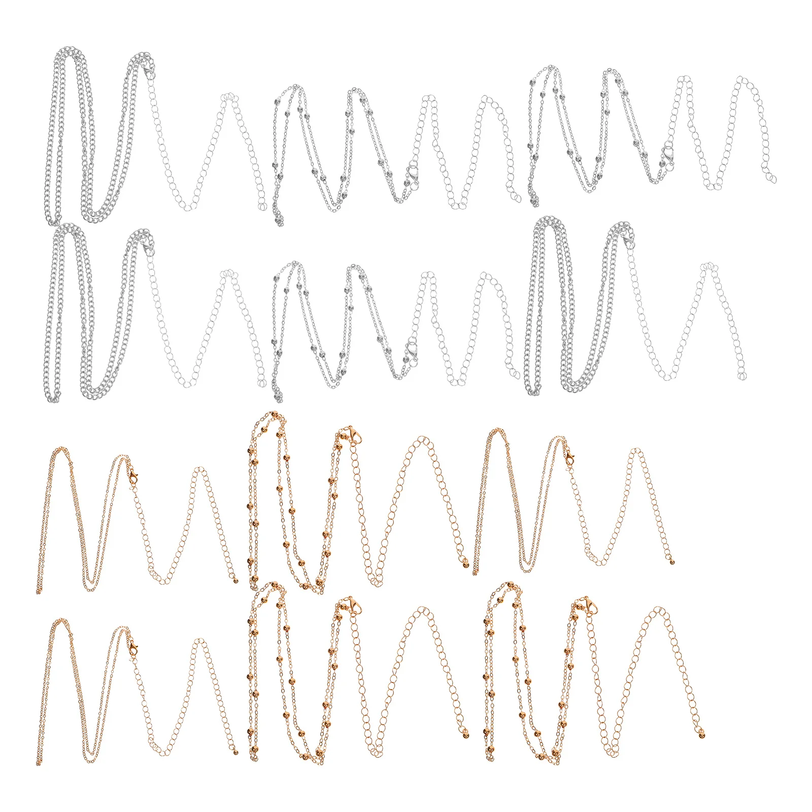 

12Pcs Double Layer Metal Waist Chain Belly Chain Women Adjustable Round Beads Body Jewelry Beach Party Wear Waist Jewellery