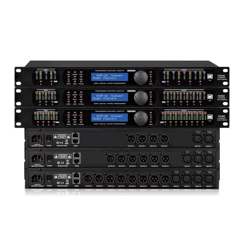 

DP48A Dsp Audio Processor Professional Digital DriveRack Audio Effects Processor Digital Audio Processor Speaker Management