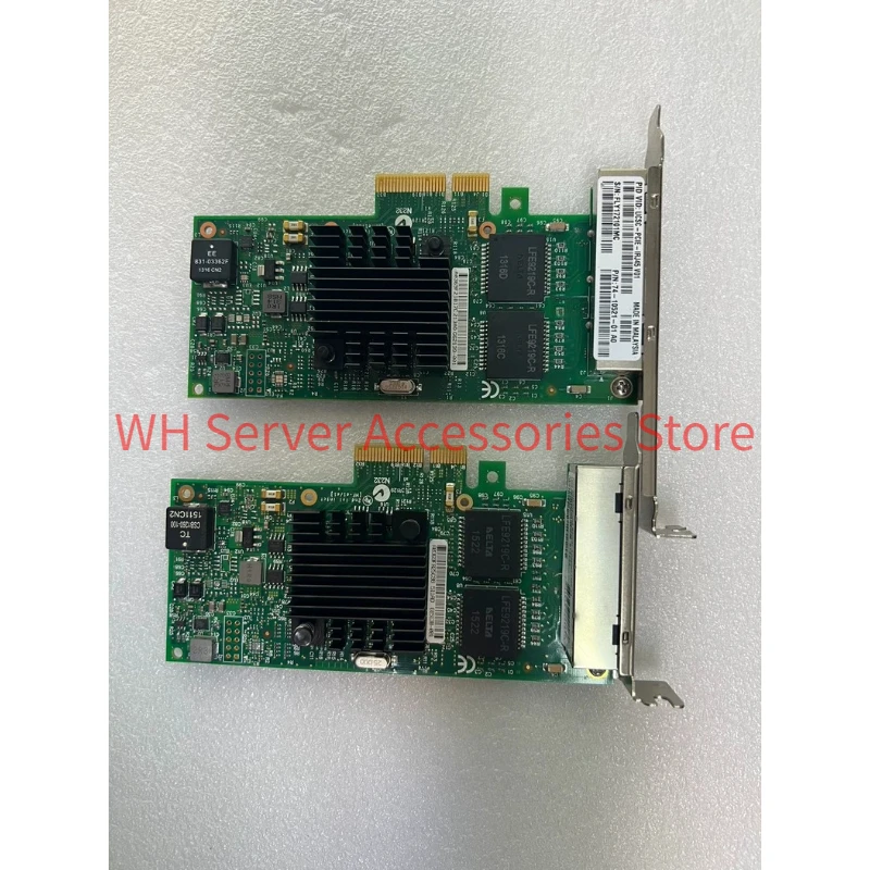 for Intel I350-T4 I350T4BLK Quad Port Gigabit Ethernet NIC PCI-E X4 I350AM4 Chip 4-port 1Gbps Server Network Adapter