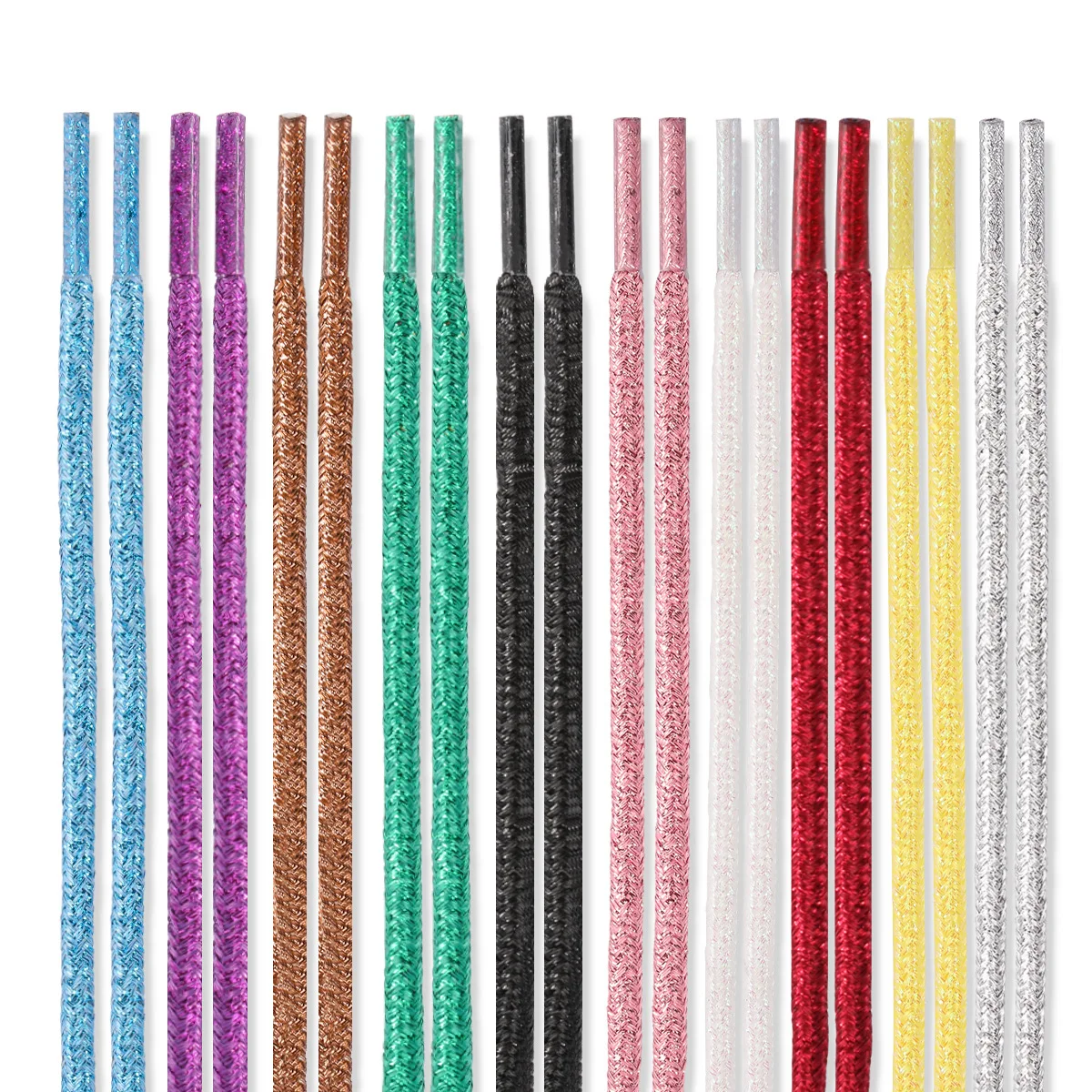 

Colorful Round Shoelaces Fashion Glitter Shoe laces Running Sneakers Laces 100/120/140/160/180CM Shoelace for Shoes