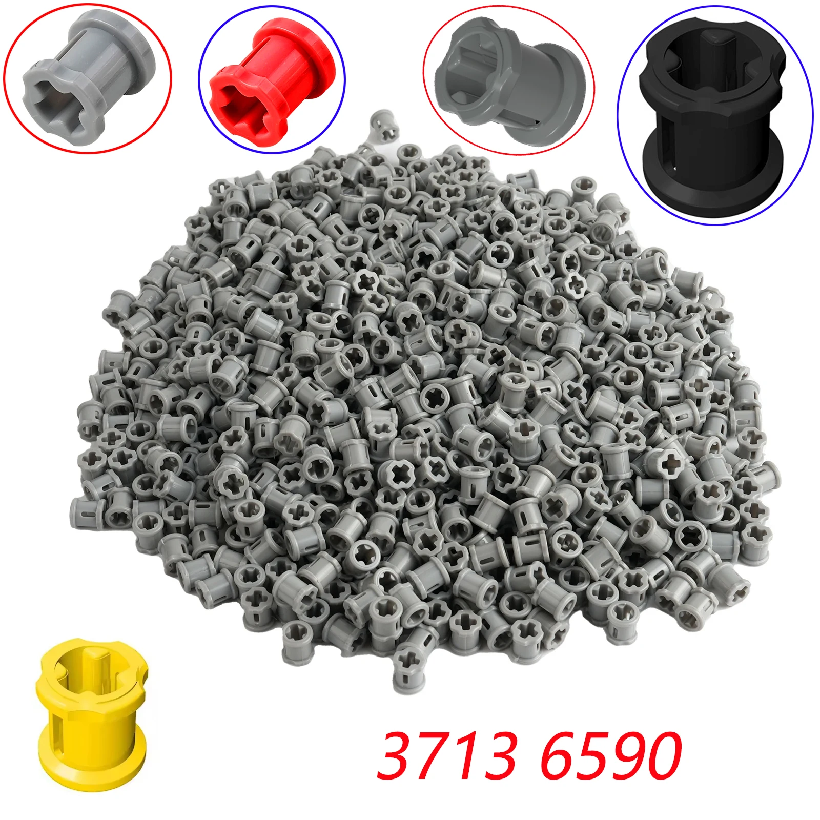 

50PCS/100PCS MOC Technology Building Blocks Parts Bush 1X1 Cross Shaft Bushing Assembly 6590 3713 Toys MOC Bricks Accessory