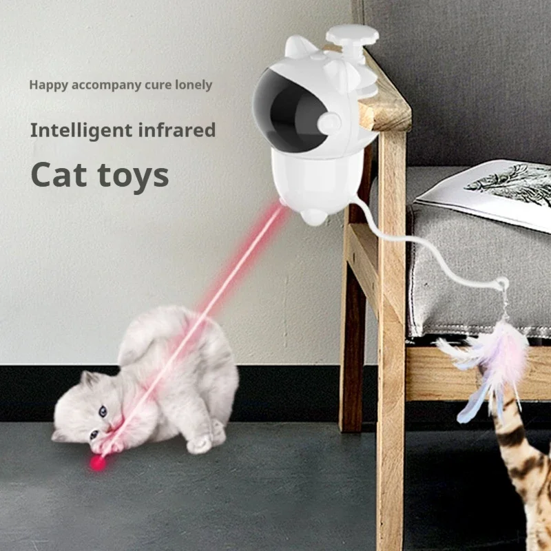 

Cat Laser Toys Intelligent Automatic Induction Cat Teasing Stick Pet Self-hilarious Toy Cat Toys Interactive