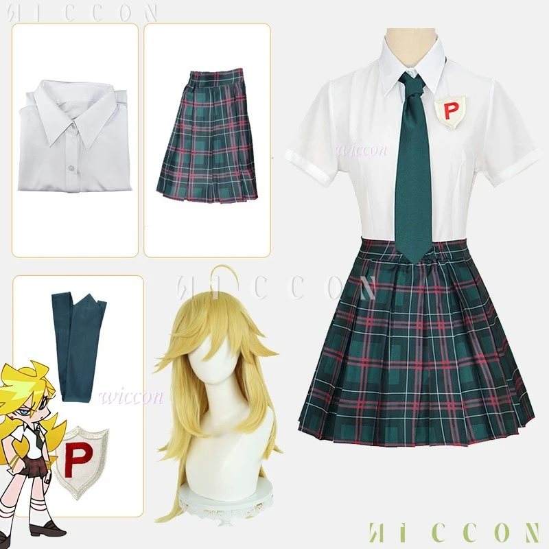 Calcinha anarquia cosplay traje camisa peruca meninas jk uniforme escolar mulher sexy kawaii festa de halloween terno anime calcinha & sto roupas
