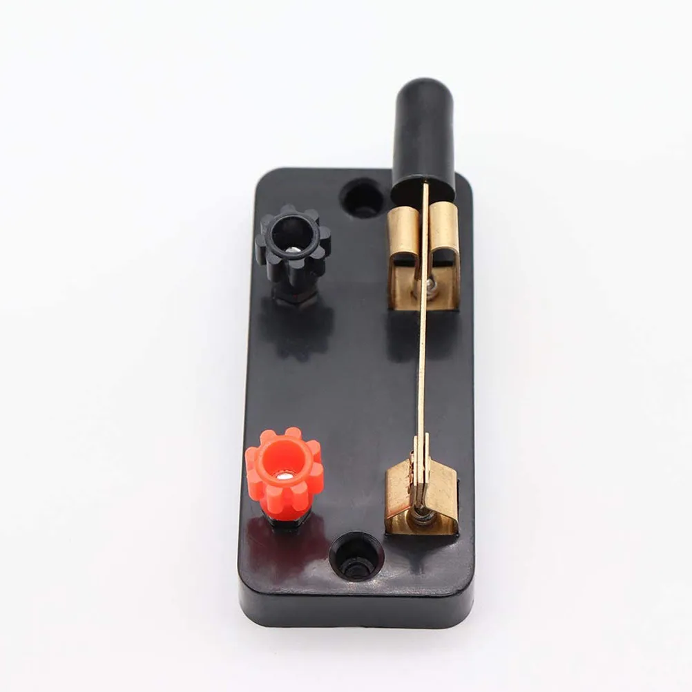 

6Pcs Single Pole Single Throw Switches Professional Knives Style Binding Post for Physics Laboratory Electronic Science