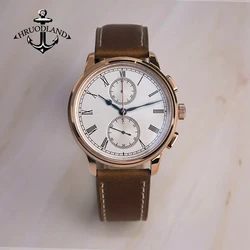 Hruodland G004 Chronograph Watch VK61 Quartz Movement Sapphire Crystal 316L Stainless Steel 40.5mm Fashion Men Dress Wrsiwatch