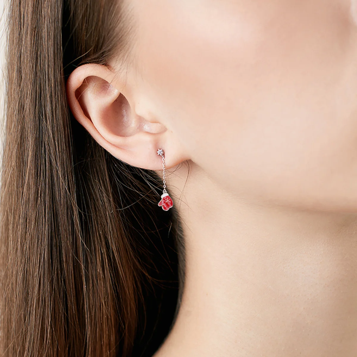 

10Pcs Charming Christmas DIY Earrings Jewelry Accessories Xmas Enamel Glove Charms for Bracelet Necklace Keychain