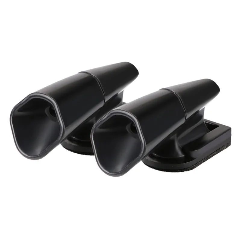 Ultrasonic Animal Repeller para carro e motocicleta, Saving Wind Whistle, Deer Warning, prata e preto, 2PCs