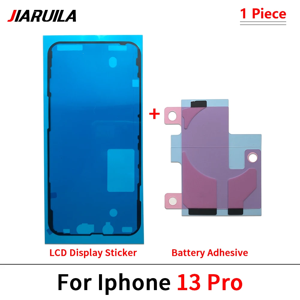 شاشة لاصقة مقاومة للماء للبطارية لهاتف آيفون 13 14 15 برو ماكس 16 بلس ملصق عرض لاصق LCD شريط إطار الختم
