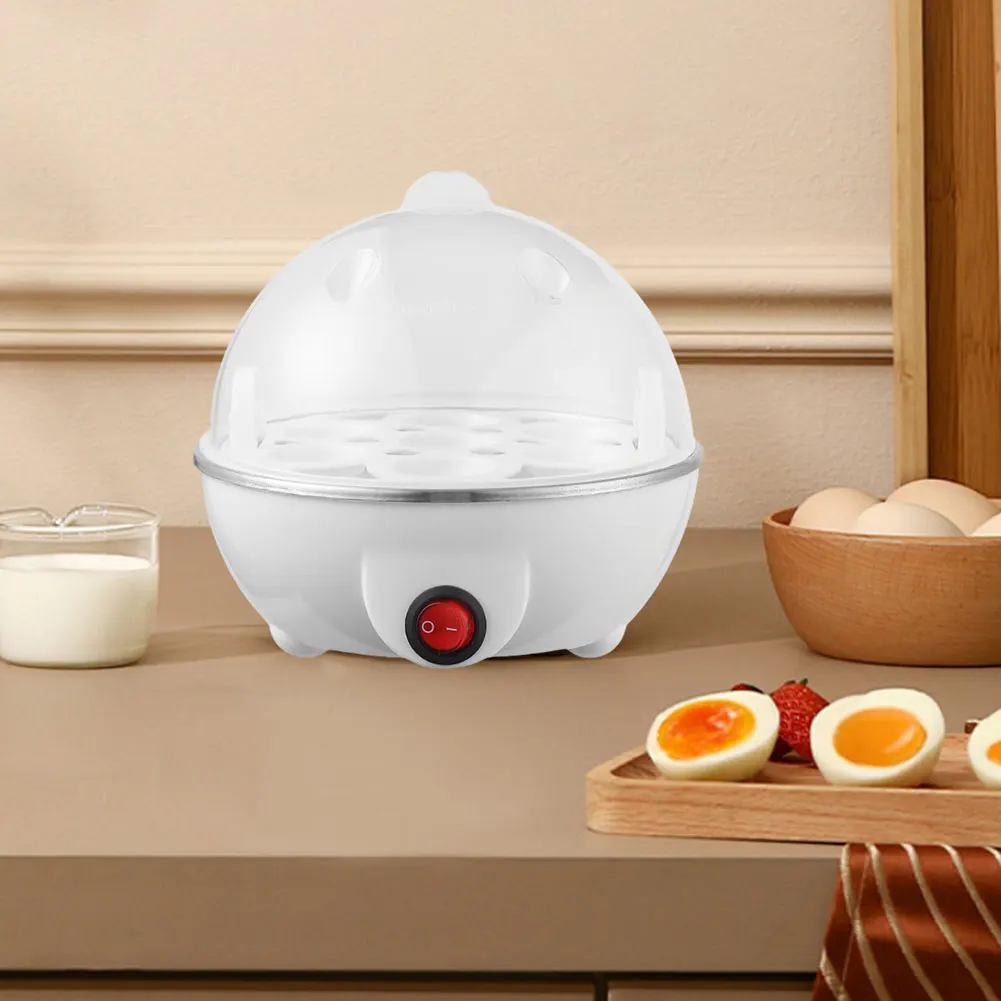 Egg Cooker Auto Shut-Off Boiled Egg Machine Multi-Functional Egg Poacher Electric Egg Boiler for Home Kitchen