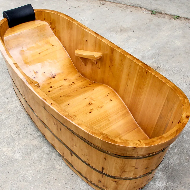 

Bucket Adult Household Bucket Sweat Steam Sauna Fumigation Solid Wood Bath