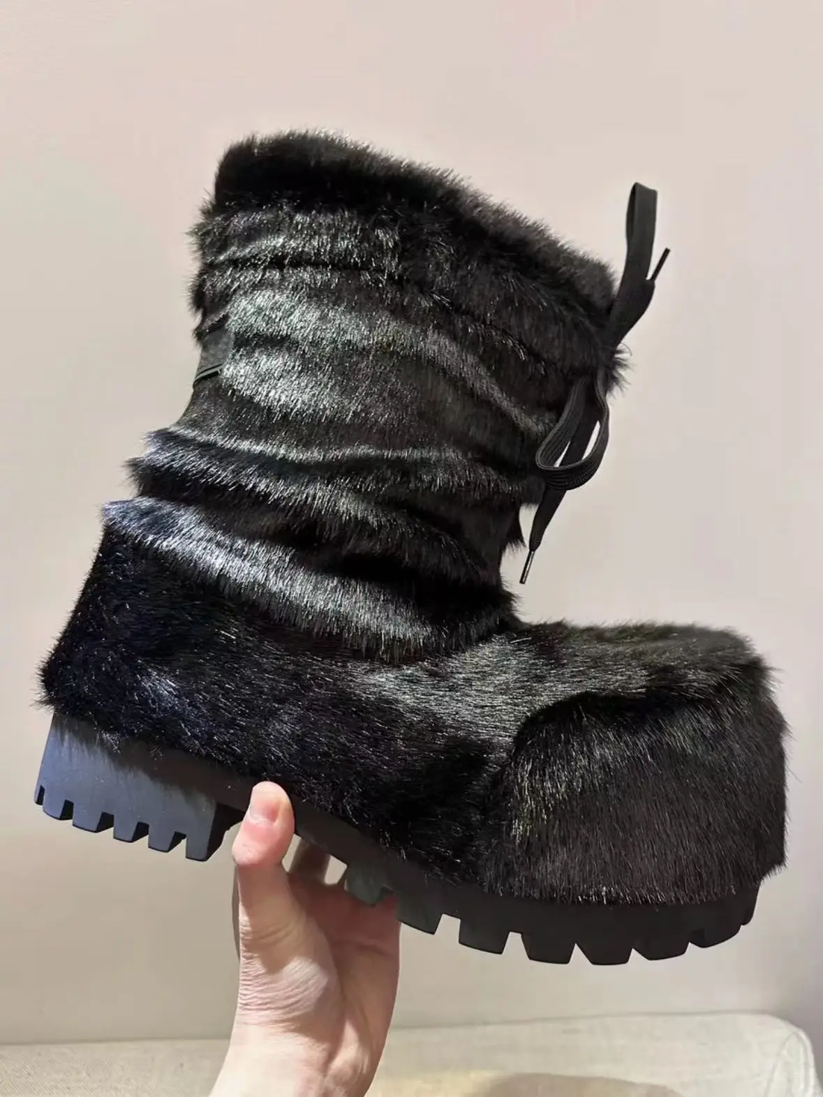 Winter Fur Big Toe exclusive Handmade Winter Snow Boots