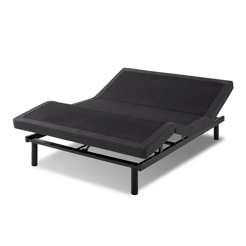 Intelligent lifting bed frame Remote control Electric bed Multifunctional adjustment Solid wood ultra-thin shelf