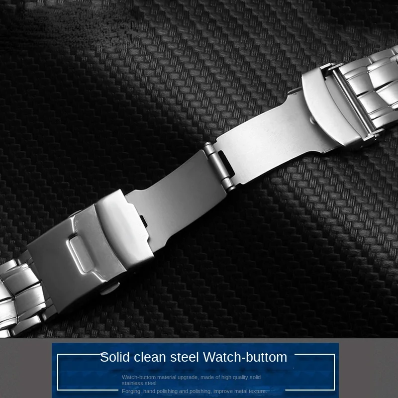 Solid Stainless Steel Watch Band for Casio Edifice Series 5051 EF-524D-7AV/SP-1AV Comfortable to Wear Notch Watch Strap Men